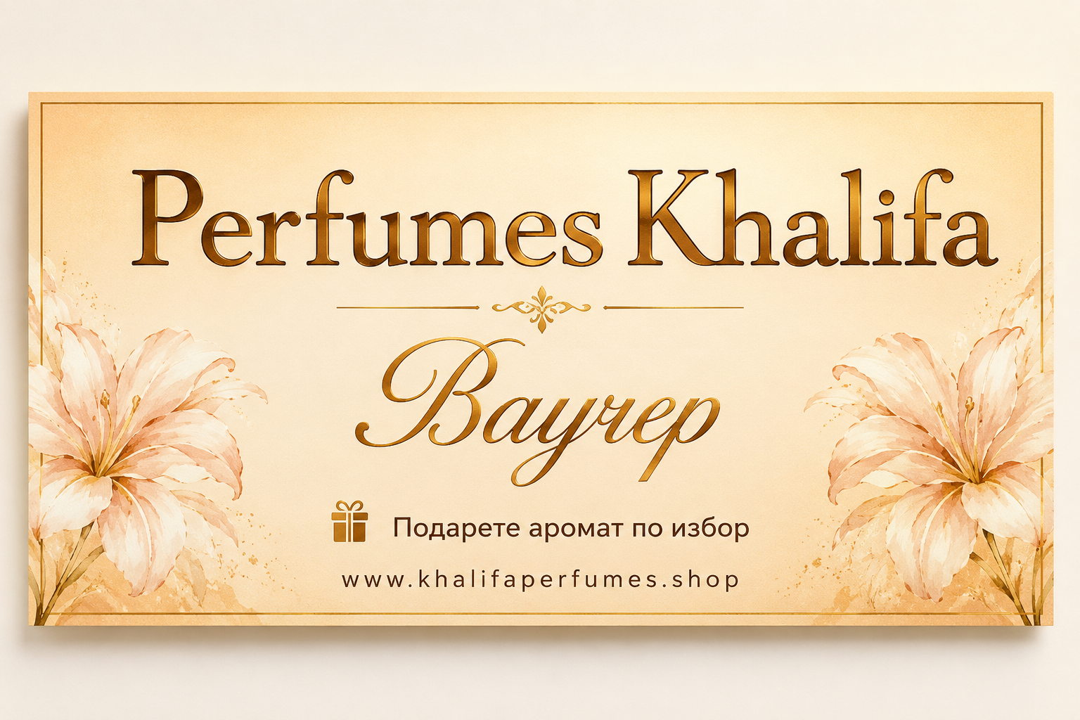 🎁 Подаръчен ваучер Khalifa Perfumes